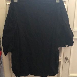 Black off the shoulder top